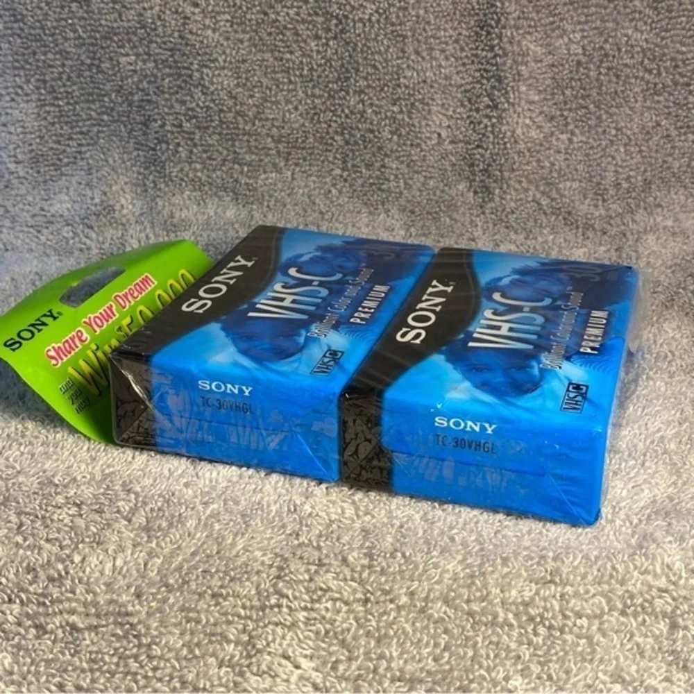 New Sony VSH-C 30 Minute Tapes premium Set‎ Of (2) Tapes